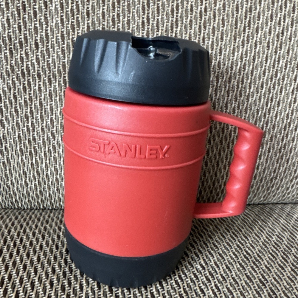 Vintage Stanley Aladdin 17oz Burnt Orange Red Insulated Mug Food Jar‎ 0.5L